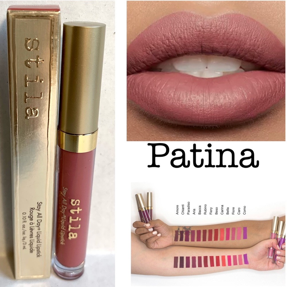 STILA FULL-SIZE PATINA LIQUID LIPSTICK- NIB